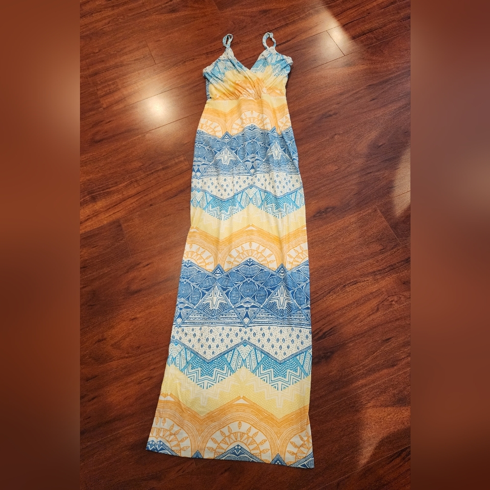 Mara Hoffman Blue and Cream Patterned Garment